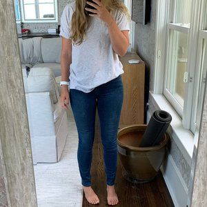 MADEWELL Dark Wash Mid Rise Skinny Jeans